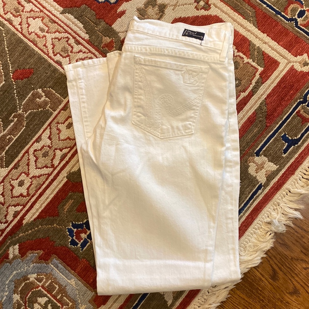 NWOT Citizens of Humanity white jeans bootcut size 32